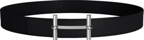 Hermes Black & Silver 'H Ancre' Belt 